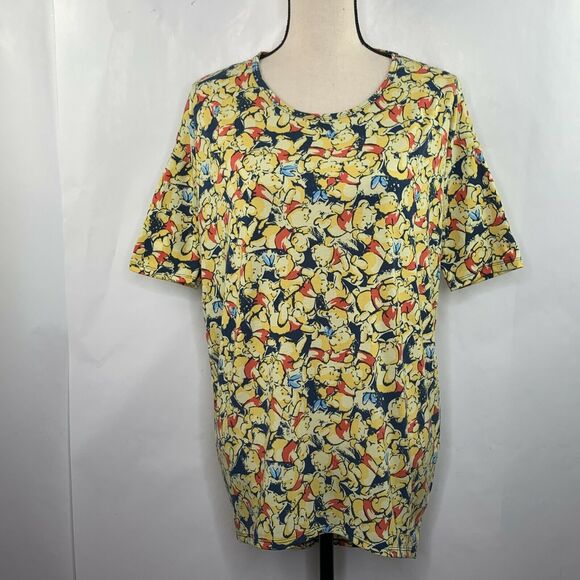LuLaRoe Disney Winnie the Pooh Butterfly Irma Top Size XXS - Picture 2 of 8